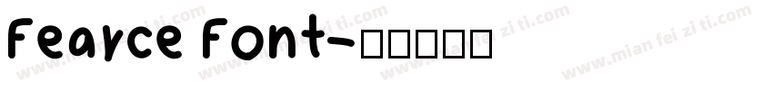 Fearce Font字体转换
